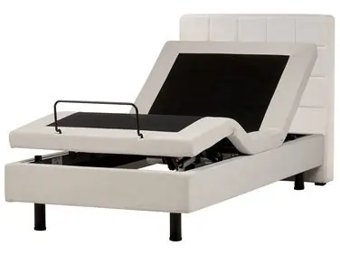 Cama ajustable Tela DUKE 90 x 200 cm Beige claro - Dormitorio