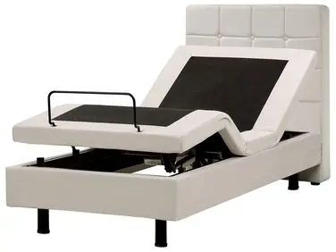 Cama ajustable Tela DUKE 80 x 200 cm Beige claro - Dormitorio