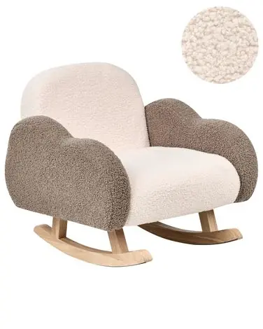 Mecedora infantil Nube SKARE Bouclé Beige - Sala de estar