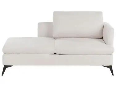 Chaise longue derecho SIEVOZ Tela Beige claro - Sala de estar