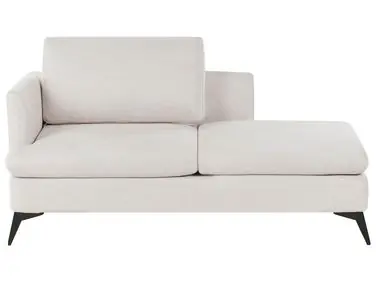 Chaise longue izquierdo SIEVOZ Tela Beige claro - Sala de estar