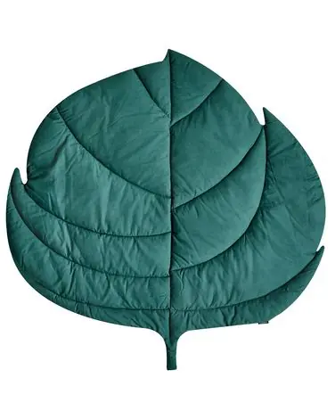 Alfombra de juego infantil OLIMP 110 x 110 cm Algodón Verde - Accesorios decorativos