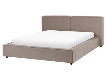 Waterbed Fabric LINARDS 160 x 200 cm (EU King Size) Taupe - Bedroom