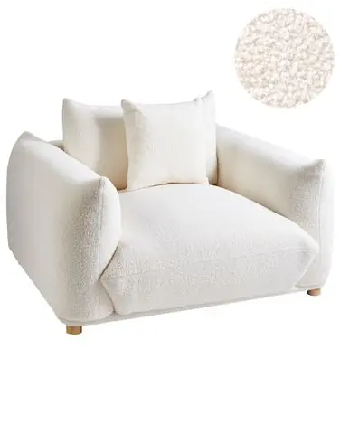 Armchair LUVOS Boucle Off-White