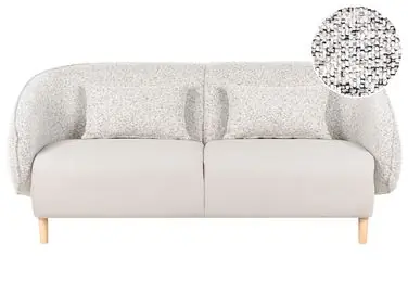 Sofá UMEA Tela Beige claro - Sala de estar