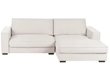 Sofá esquinero RENDERS Tela Beige claro Izquierda - Sala de estar