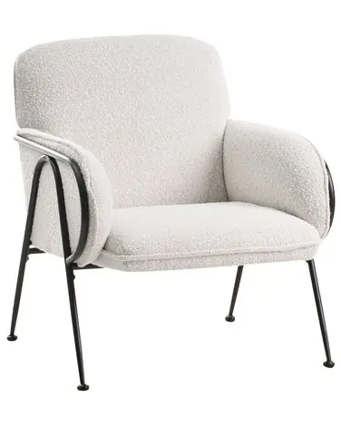 Armchair TRYSNES Fabric Light Beige - Living Room