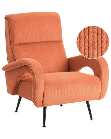 Armchair SVALOV Corduroy Orange - Living Room