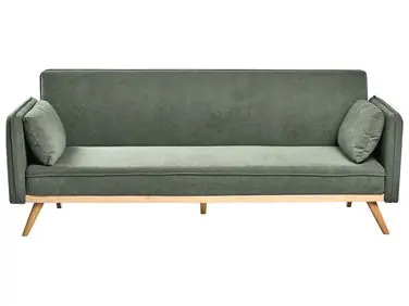 Sofa Bed ASAA Fabric Light Green - Living Room