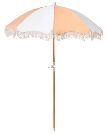 Sombrilla de jardín 155 cm MONDELLO Naranja - Jardín y balcón