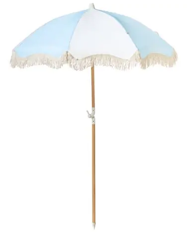 Sombrilla de jardín 155 cm MONDELLO Azul claro - Jardín y balcón