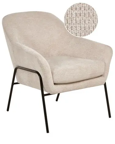 Armchair VEDDIGE Fabric Beige - Living Room