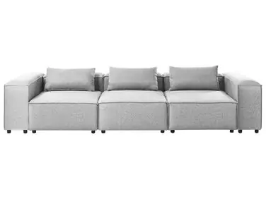 Sofá modular 3 plazas BRANDE Gris - Sala de estar