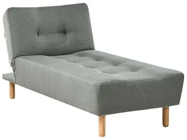 Chaise Longue ALSTEN Fabric Green - Living Room