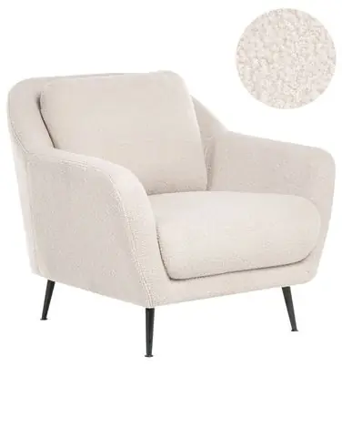 Armchair EIBY Boucle Beige - Living Room