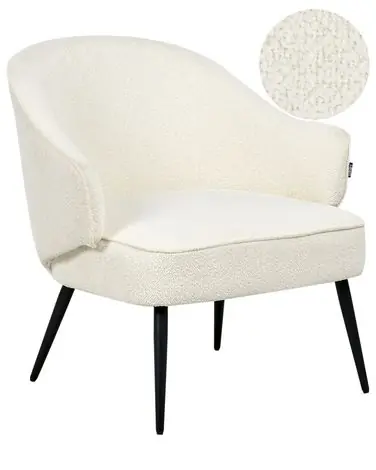 Armchair KAYLA Boucle Off-White