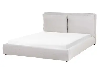 Waterbed Fabric BAJONNA 160 x 200 cm (EU King Size) Light Grey - Bedroom