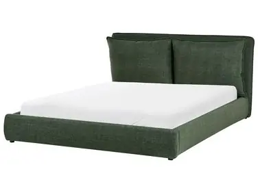 Cama de agua Tela BAJONNA 160 x 200 cm Verde oscuro - Dormitorio