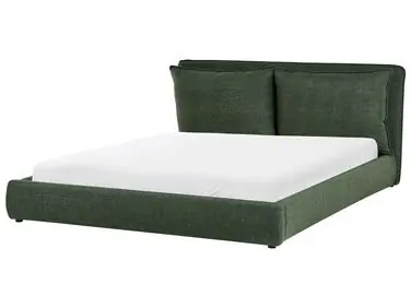 Cama de agua Tela BAJONNA 180 x 200 cm Verde oscuro - Dormitorio