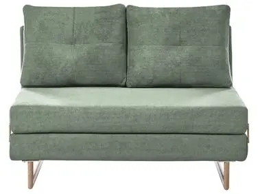 Sofa Bed 2 Seater JERSLEV Fabric Light Green - Living Room