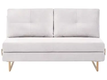 Sofa Bed 3 Seater JERSLEV Fabric Off-White