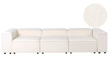 Sofá modular 3 plazas ARDAL Blanco crema Bouclé - Sala de estar