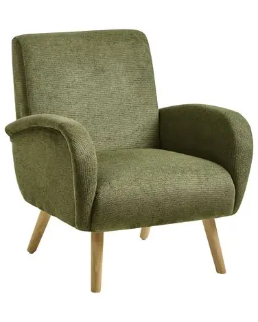 Armchair PLASSEN Fabric Green - Living Room