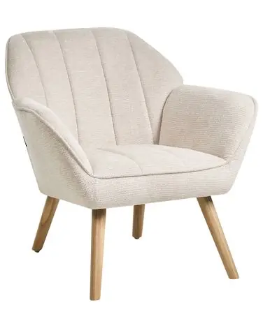 Armchair TORUD Fabric Light Beige - Living Room