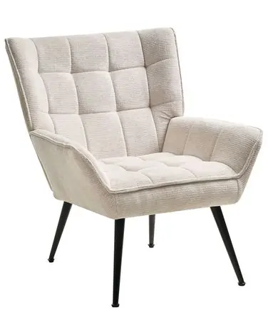 Armchair BELLINGMO Fabric Light Beige - Living Room