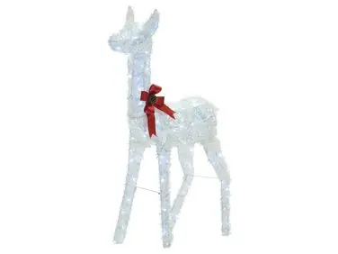 Decoración de exterior LED AURENNE Ciervo 110 cm Blanco - Accesorios decorativos