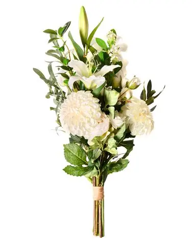 Artificial Flower Bouquet PARREIRA 67 cm White - Home Accessories