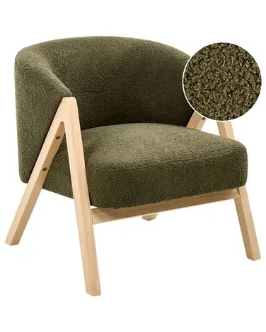 Armchair SKEI Boucle Dark Green - Living Room