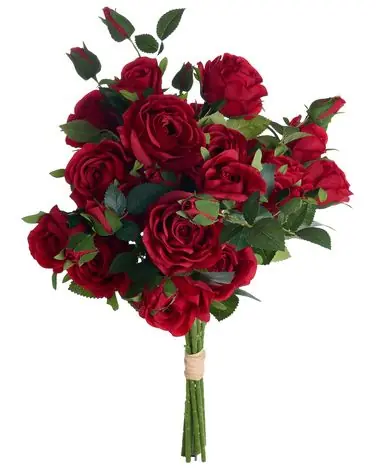 Ramo de flores artificiales BOIRO 65 cm Rojo - Accesorios decorativos
