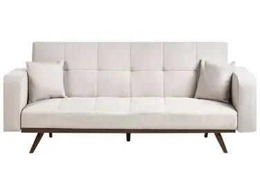 Sofa Bed 3 Seater HJULBY Light Beige - Living Room