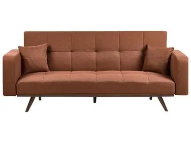 Sofa Bed 3 Seater HJULBY Golden Brown - Living Room