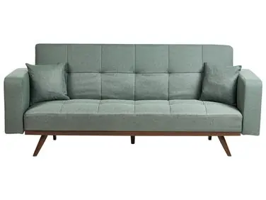 Sofa Bed 3 Seater HJULBY Green - Living Room