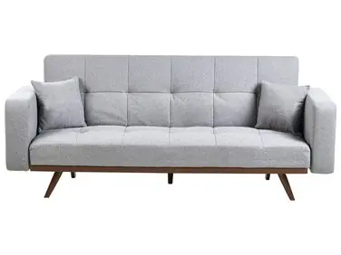 Sofa Bed 3 Seater HJULBY Grey - Living Room