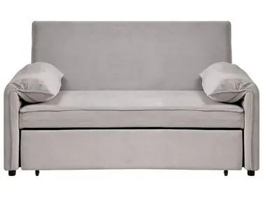 Sofa Bed HORMA Fabric Grey - Living Room