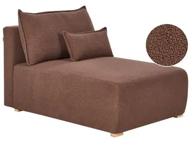 Chaise Longue NERBO Boucle Brown - Living Room