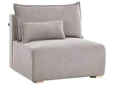 1-Seat Section NERBO Grey Fabric