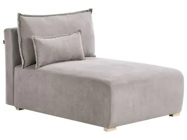 Chaise Longue NERBO Fabric Grey - Living Room