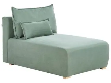 Chaise Longue NERBO Fabric Light Green - Living Room