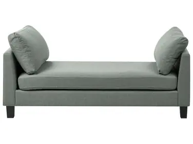 Chaise longue ARCHIANE Tela Verde - Sala de estar