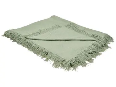 Bedspread YERBENT Cotton 200 x 220 cm Green - Home Accessories