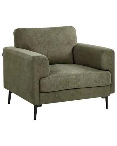 Armchair LOUSTO Fabric Green - Living Room