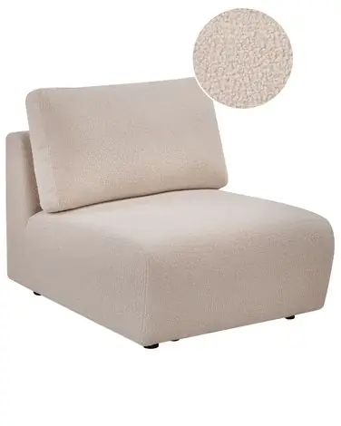 1-Seat Section KIVVIK Beige Boucle