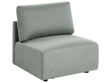 1-Seat Section MESNALI Green Fabric