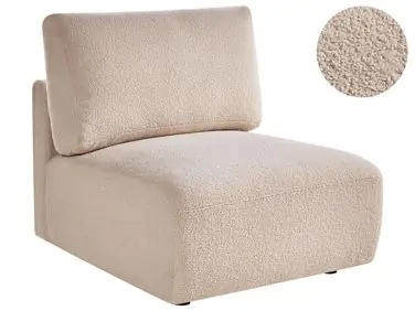 1-Seat Section MESNALI Beige Boucle