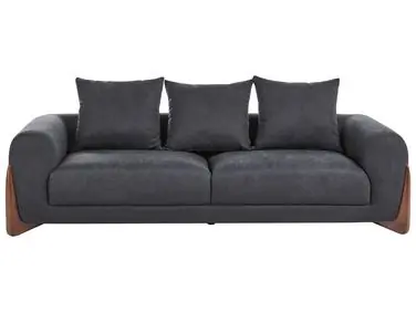 Sofa 3 Seater VINLIDEN Black - Living Room
