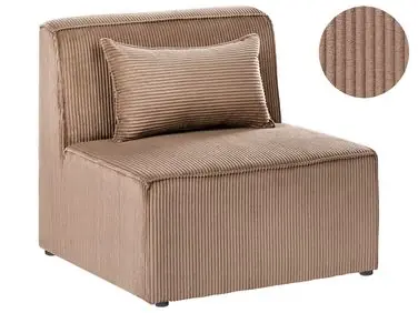 1-Seat Section LEMVIG Sand Beige Corduroy